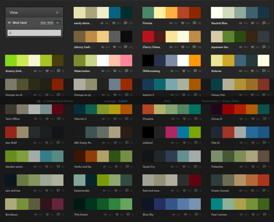color inspiration for web design