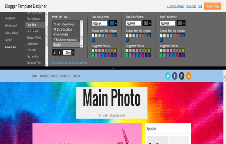 photography blogger template