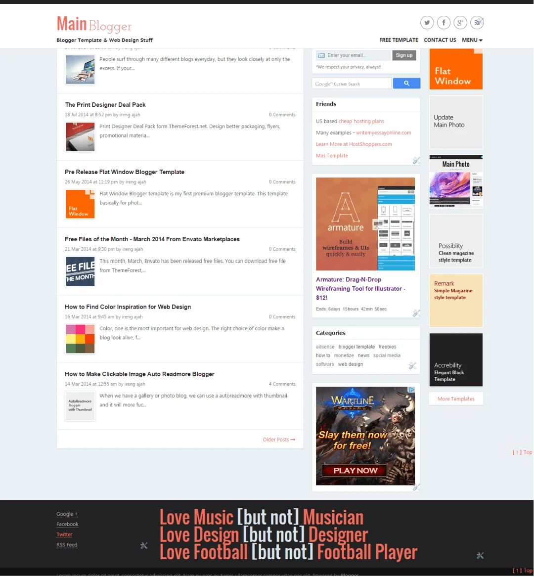 free blogger template responsive