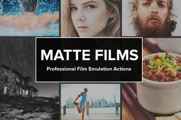 Photoshop actions film emulation 
