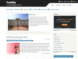 Possibility Blogger Template by Main Blogger