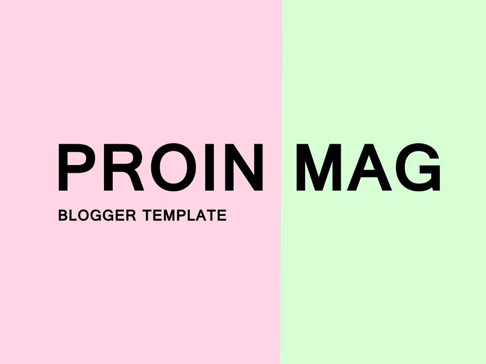 Proin Mag Blogger Template