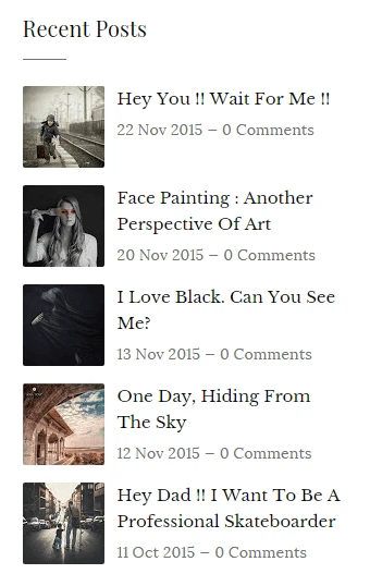setting features recent posts with thumbnail for blogger template