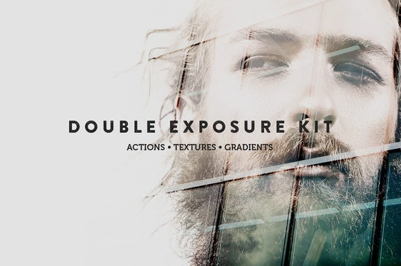 Photoshop actions, gradients, and textures