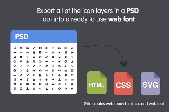 photoshop icon web font maker