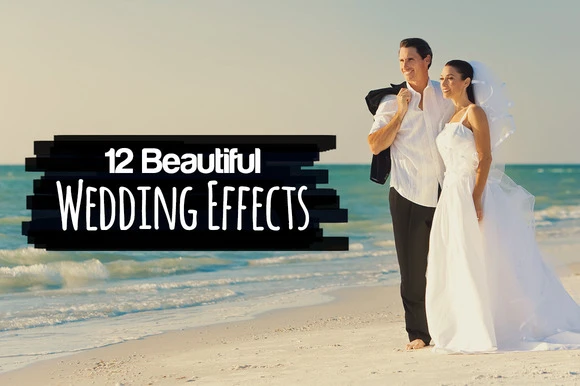 Photoshop actions simulate wedding photography