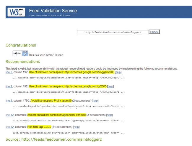How to Fix This Feed is Valid, but Interoperability With the Widest Range of Feed