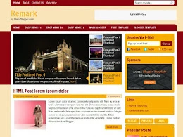 Remark Blogger Template by Main Blogger