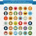 Free Download 54 Illustrated Flat Icons